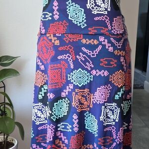 LuLaRoe Azure A-line knee-length skirt Size XL